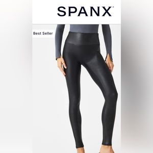Spanx Faux Leather leggings size small (black)
